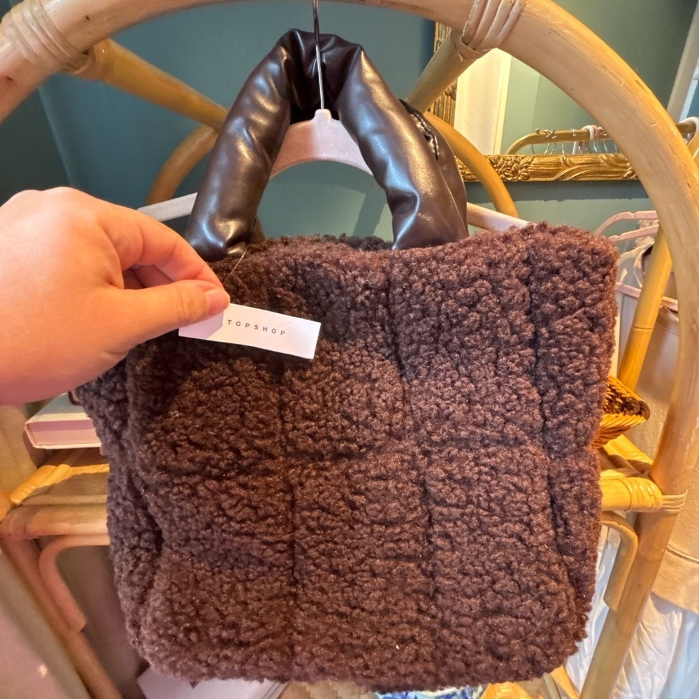 Topshop Tabby Quilted Small‎ Tote in Brown - Picture 3 of 4